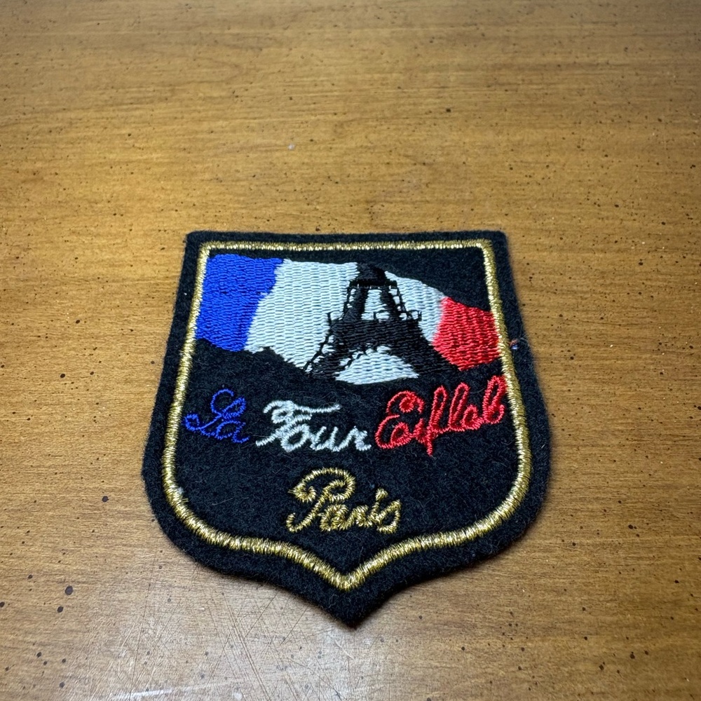 Eiffel Tower Embroidered vintage travel Patch paris france NEW